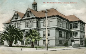 The Mastick School, Alameda, California mailed 1907              